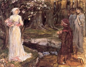 Dante en Matilda door John William Waterhouse